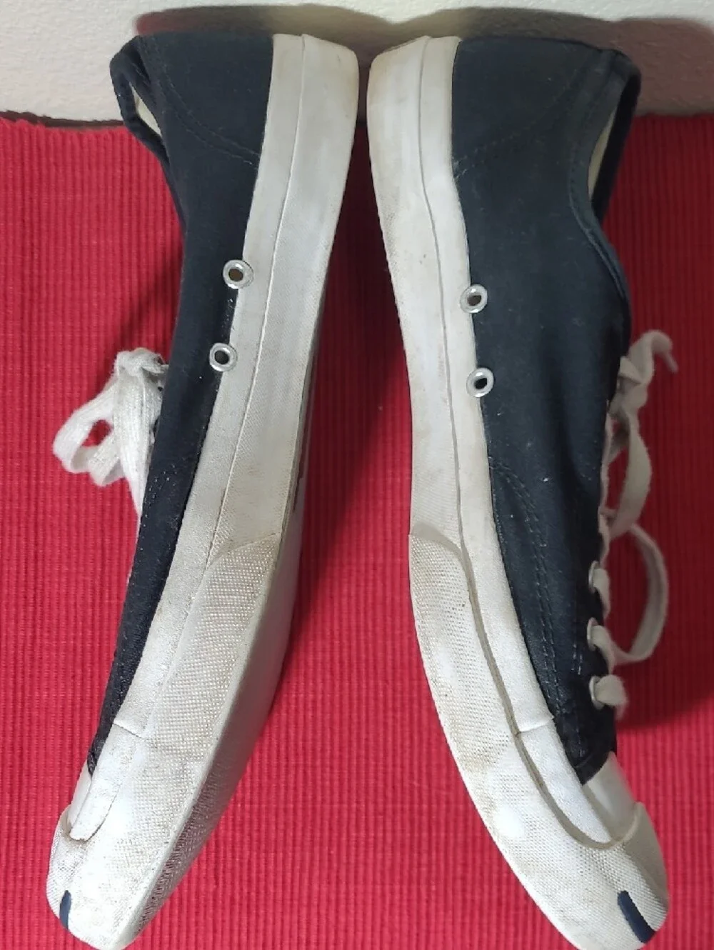 Converse Navy Low-Top Sneakers with White Trim - Picture 7 of 13